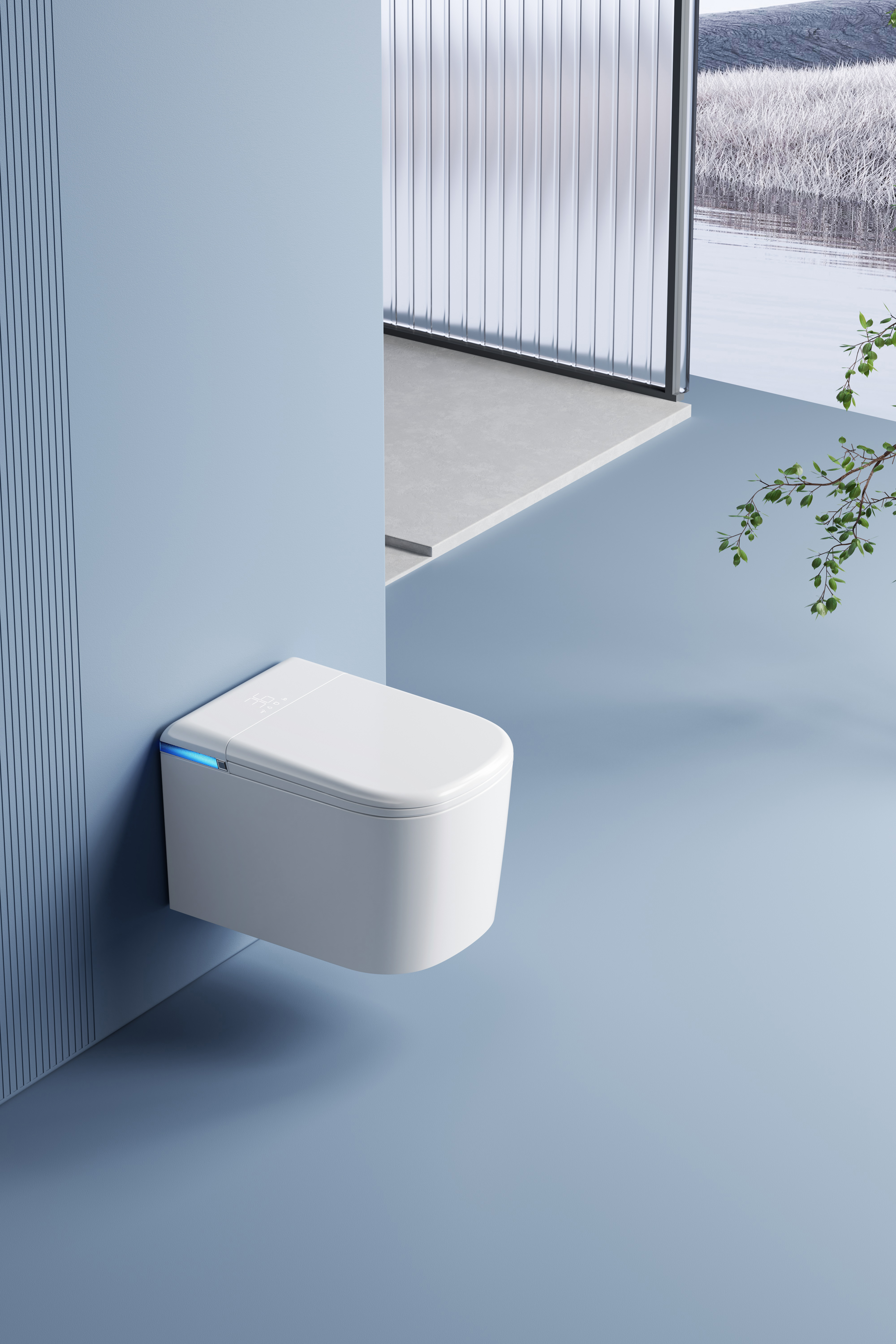 Keliss Neowash Y3W smart toilet dramatic close-up in moody dark setting