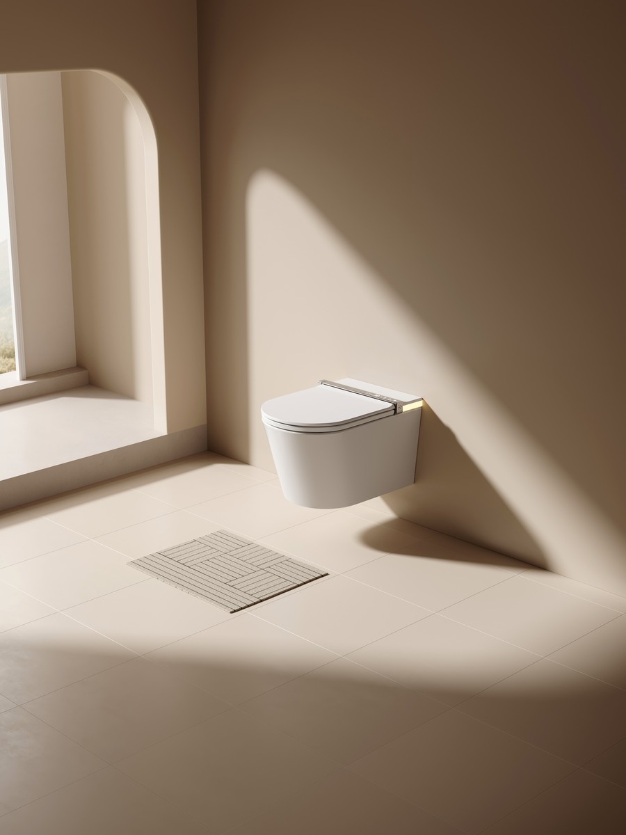 AussieLux S005F in warm bathroom setting