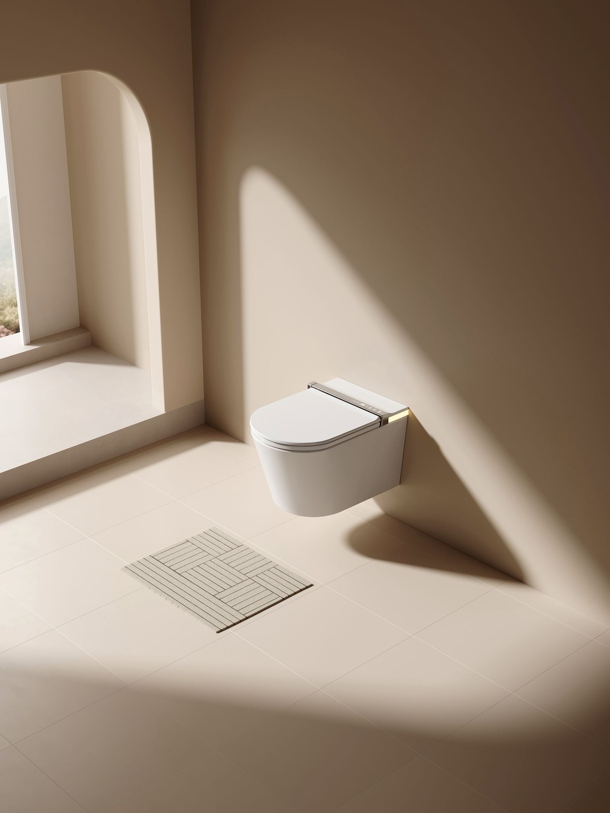 Sanova S005F bathroom angle with natural light