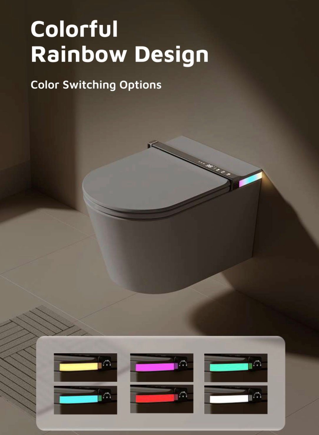 Sanova S005F colorful rainbow LED design