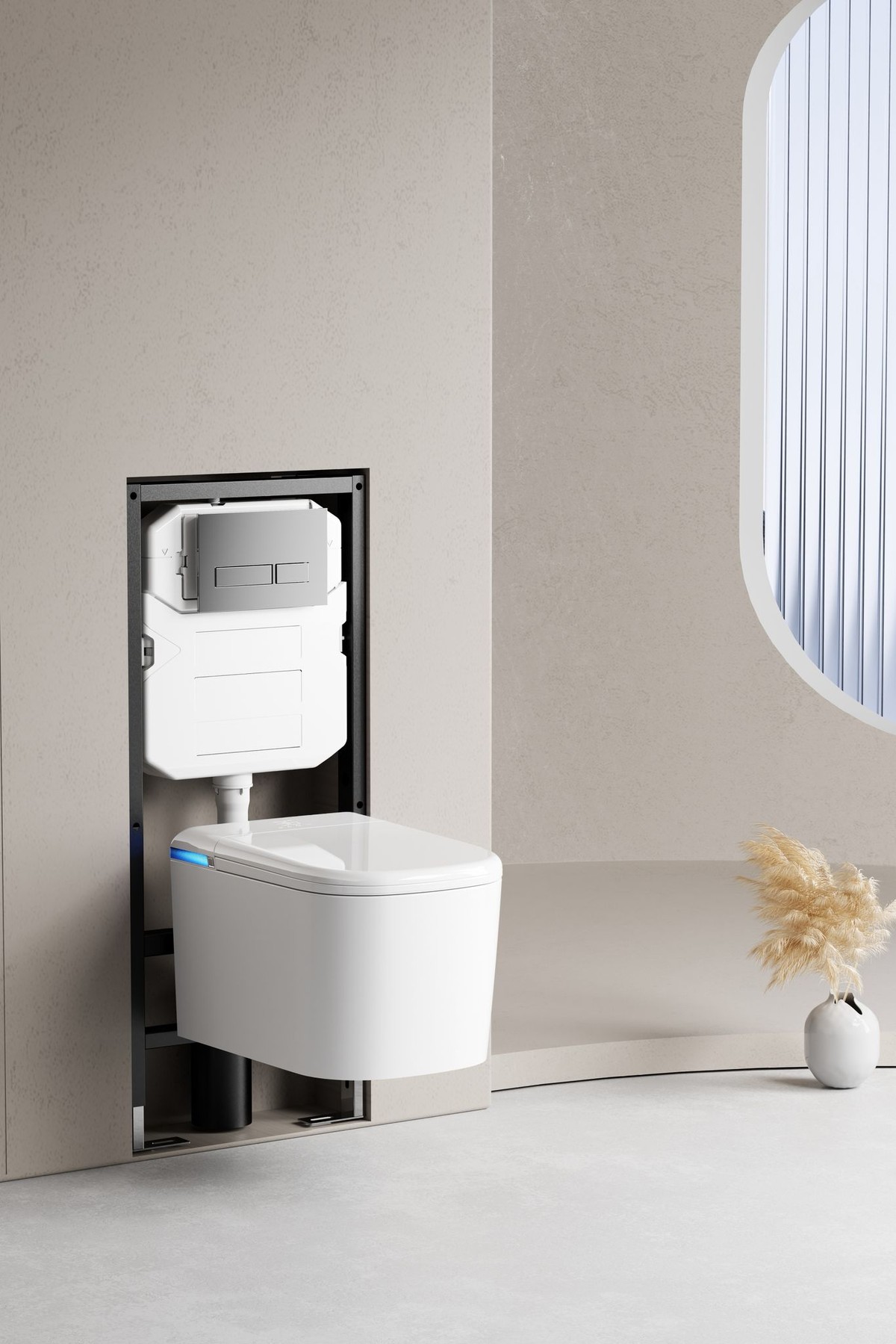 Sanova Y3 concealed cistern frame installation