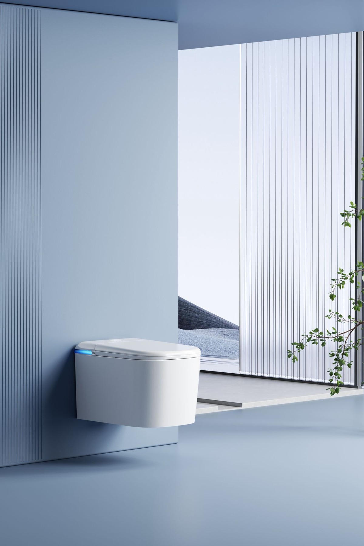 Sanova Y3WB three-quarter angle with blue LED