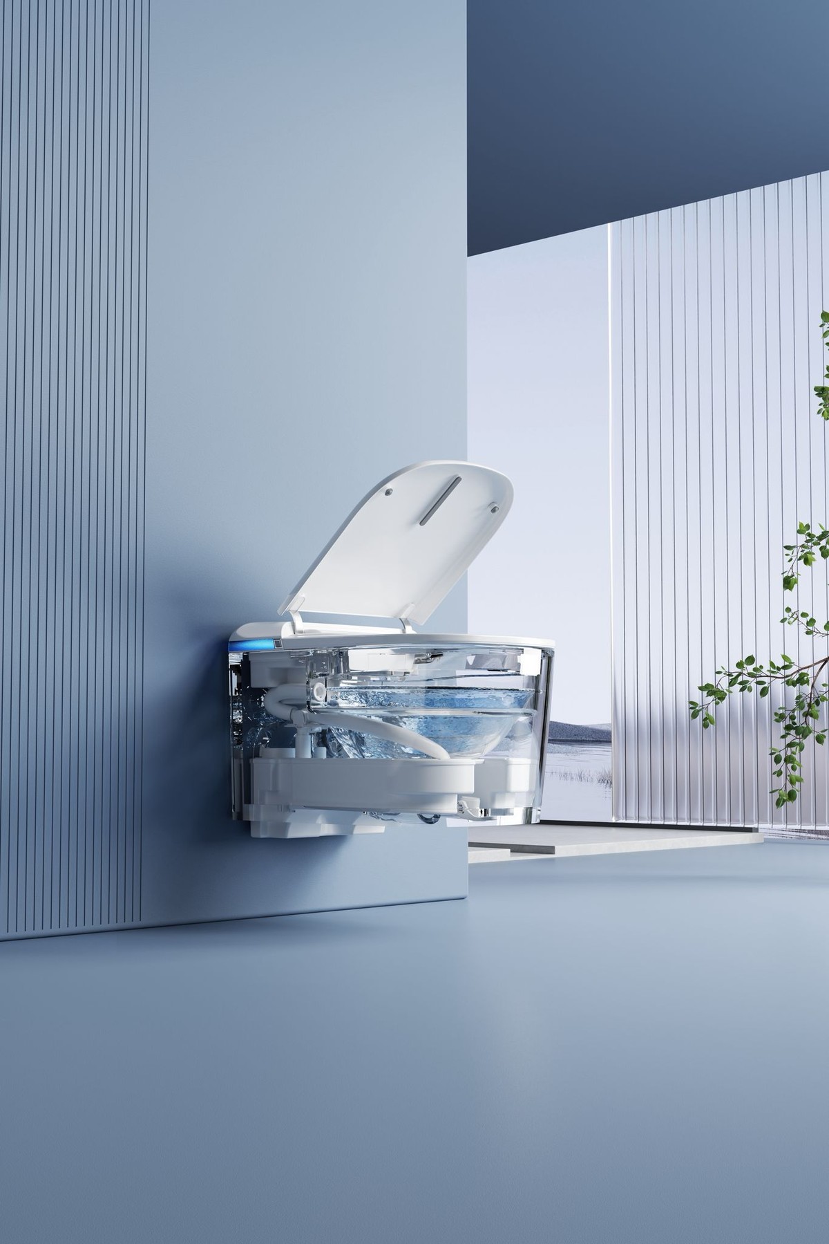 Sanova Y3WB transparent water system view
